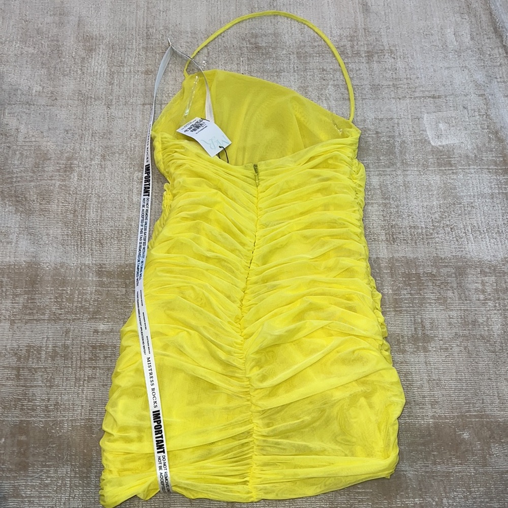 MISTRESS ROCKS YELLOW DRESS - Picture 3 of 3